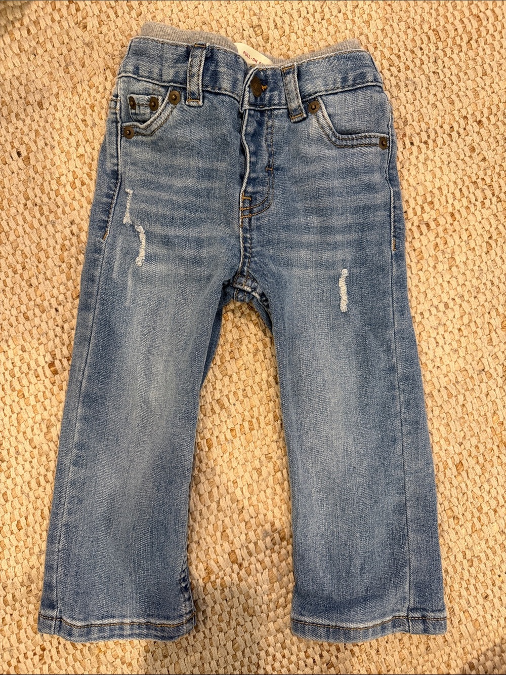 Levi's Kids Faded Blue Slim Jeans with Light Distress